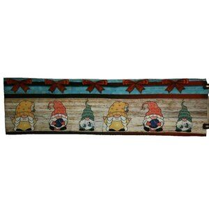 Christmas Gnome Farmhouse Style Table Runner 13 x 92 inches